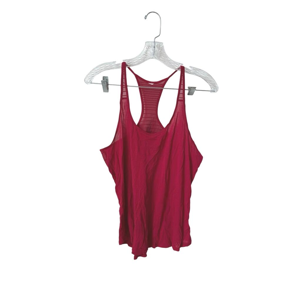 Alo Yoga Red Racerback Loose-Fitting Tank Top Size Small